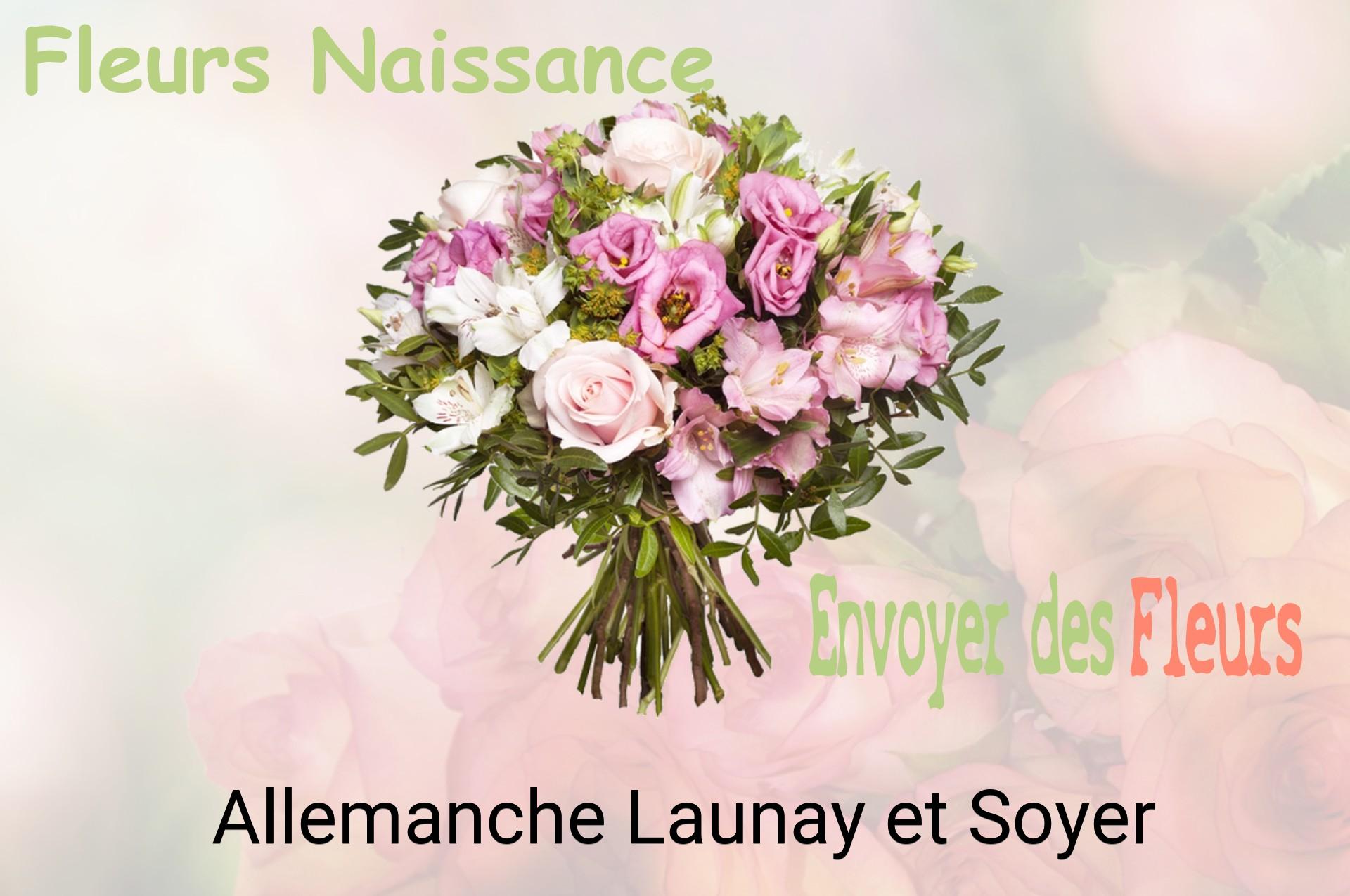 Bouquet de fleurs de naissance livré à Allemanche-Launay-et-Soyer
