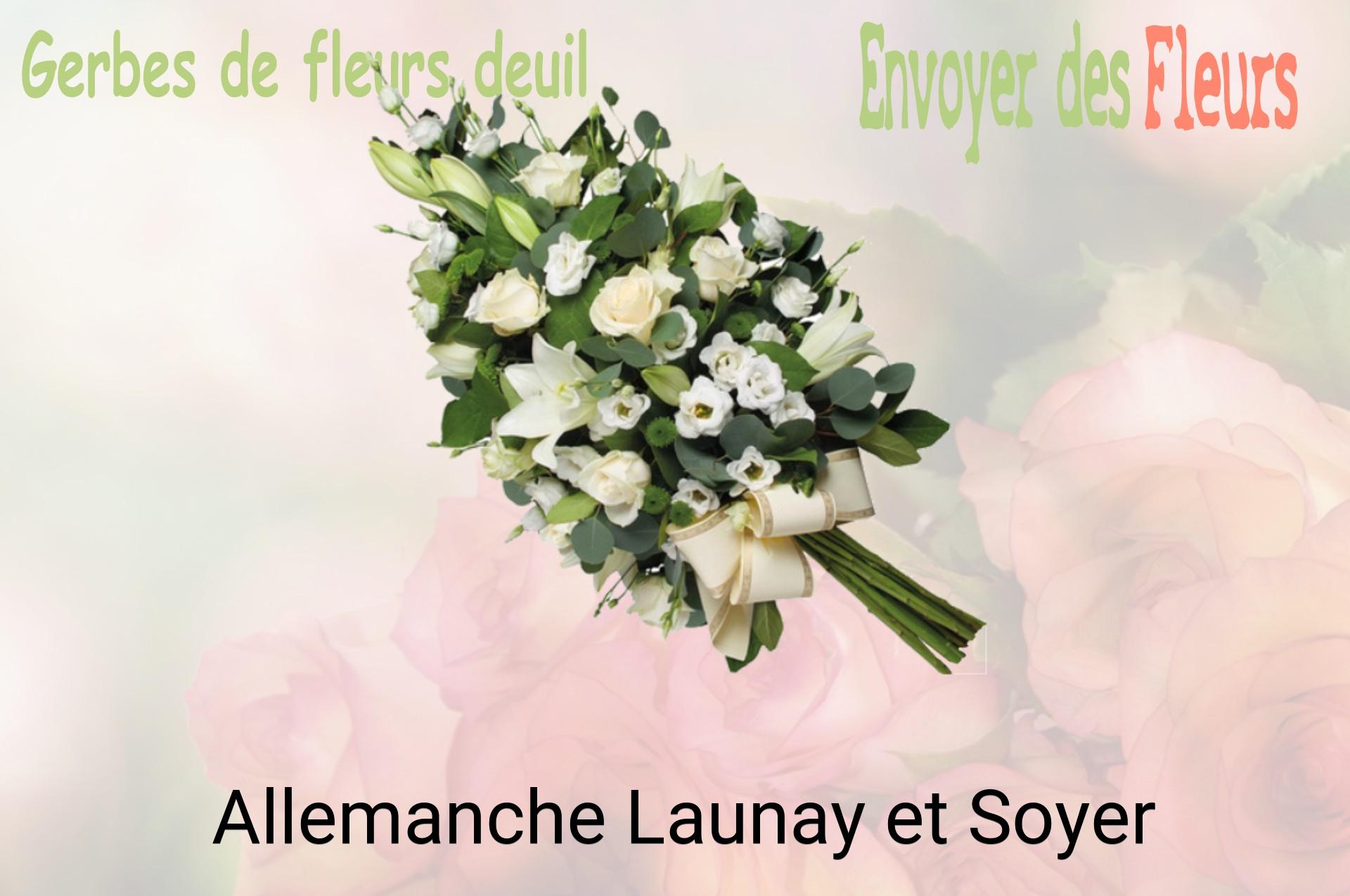 Gerbe de fleurs de deuil livrée à Allemanche-Launay-et-Soyer